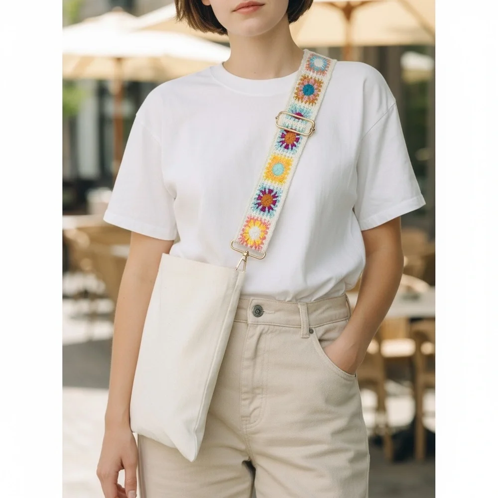 Crochet Patchwork Crossbody/Shoulder Strap
